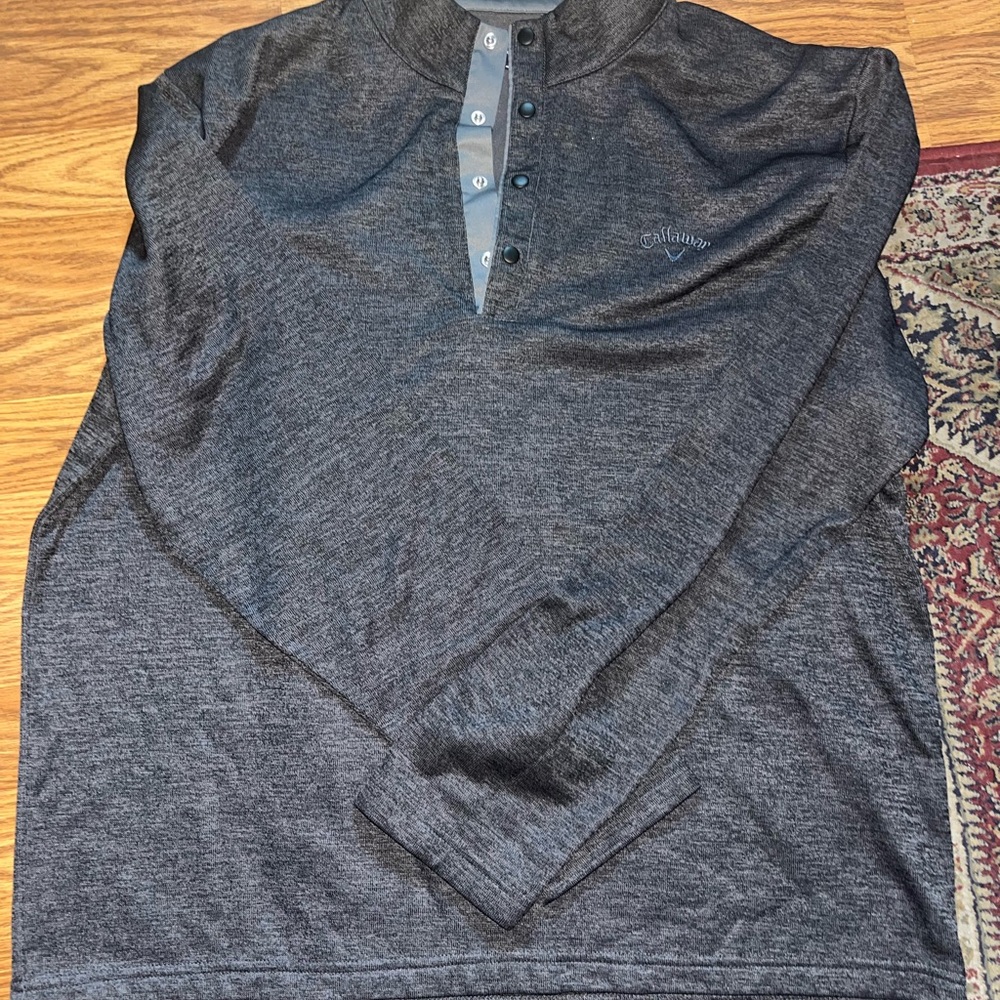 Callaway Dark Gray Button Down Shirt